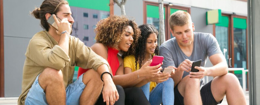 Millennials watching targeted marketing ads